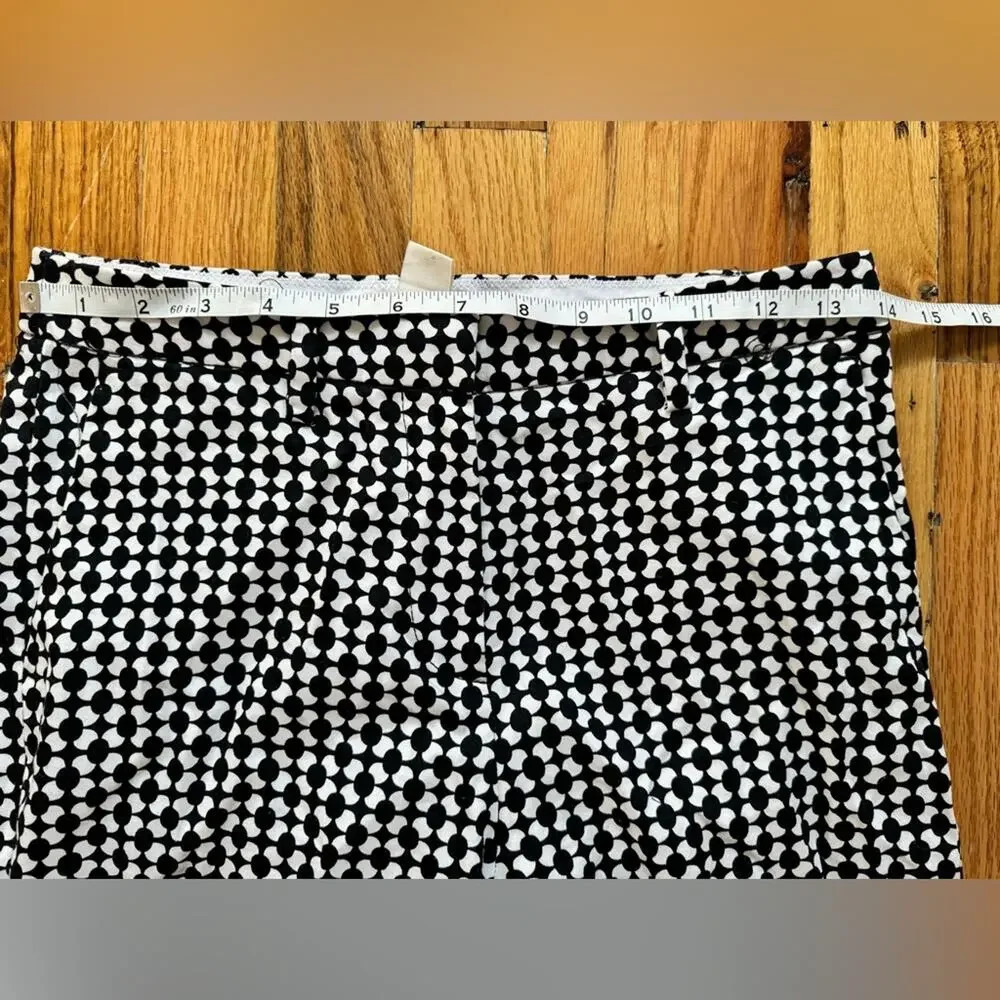 H&M Geometric Pattern Women Pants Sz 4- black and white - Picture 6 of 10